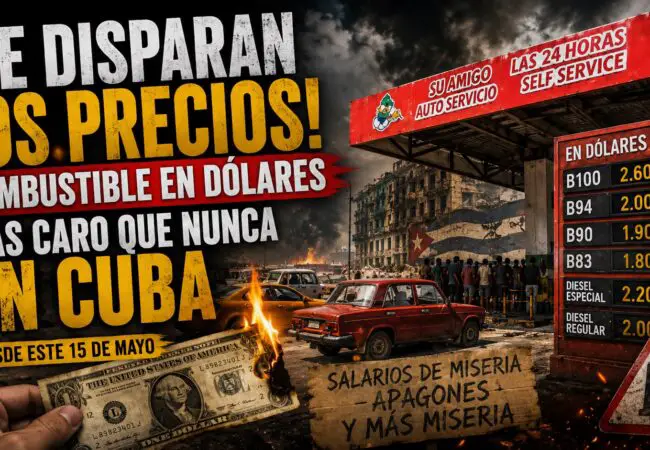 ¡Esto es Dubái! Régimen anuncia los nuevos precios del combustible en dólares para la población en Cuba