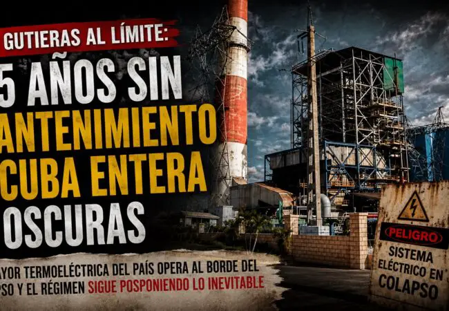 Termoeléctrica Guiteras necesita una «parada urgente» de al menos 180 días para realizar un mantenimiento capital tras 15 años en funcionamiento