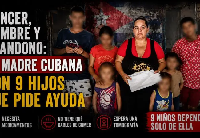 Madre cubana con cáncer y nueve hijos pide ayuda para sobrevivir al abandono del régimen
