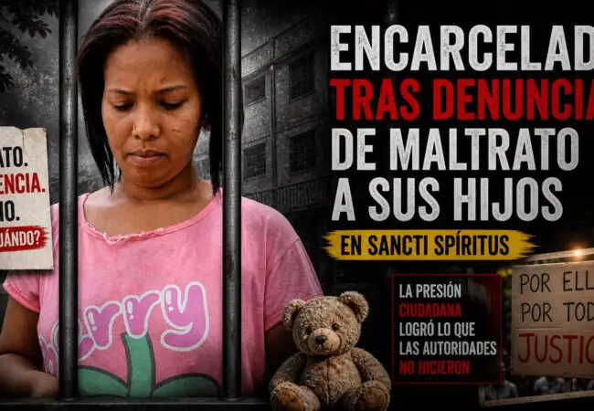 Indignación en Sancti Spíritus: madre acusada de maltrato infantil termina en prisión tras presión pública