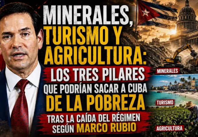 Minerales, turismo y agricultura: Los tres pilares que podrían sacar a Cuba de la pobreza tras la caída del régimen según Marco Rubio