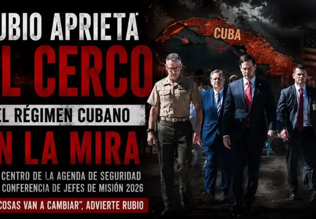 Régimen en el centro del cerco: Mike Hammer, Marco Rubio y el Comandante del Comando Sur se reúnen en la Florida para hablar de Cuba