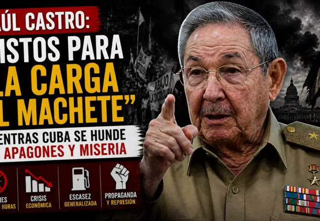 Raúl Castro vuelve al discurso de guerra: «Con el pie en el estribo y listos para la carga al machete»