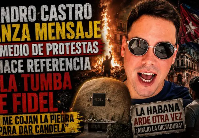 “No me cojan la piedra para dar candela”: la polémica indirecta de Sandro Castro en medio del caos en La Habana