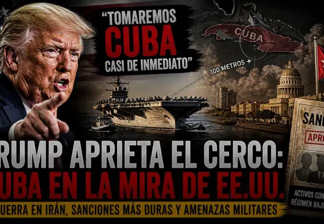 Trump asegura que una vez terminada la guerra en Irán su objetivo inmediato será Cuba: «Me gusta acabar los trabajos»