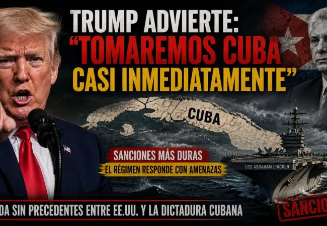 Trump vuelve a lanzar dura amenaza al régimen y les advierte que esta preparado para tomar Cuba «casi inmediatamente»